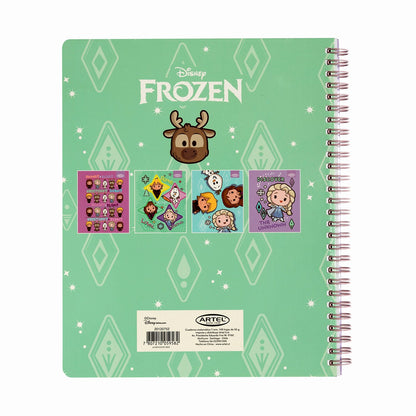 Cuaderno Universitario Artel 100 Hojas 7 Mm Frozen Kawai  '24