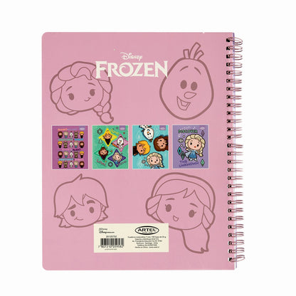 Cuaderno Universitario Artel 100 Hojas 7 Mm Frozen Kawai  '24