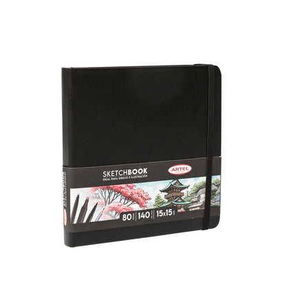 Sketchbook Artel 15X15 Negro