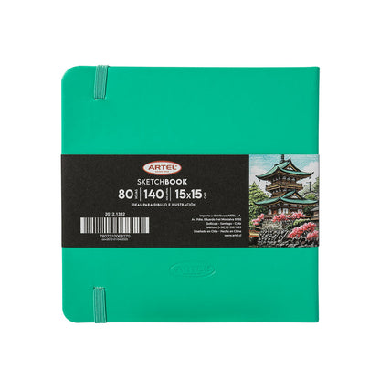 Sketchbook Artel 15X15 Verde