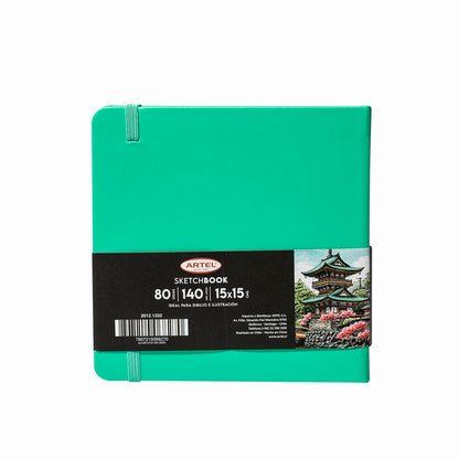 Sketchbook Artel 15X15 Verde