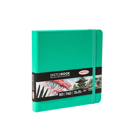 Sketchbook Artel 15X15 Verde