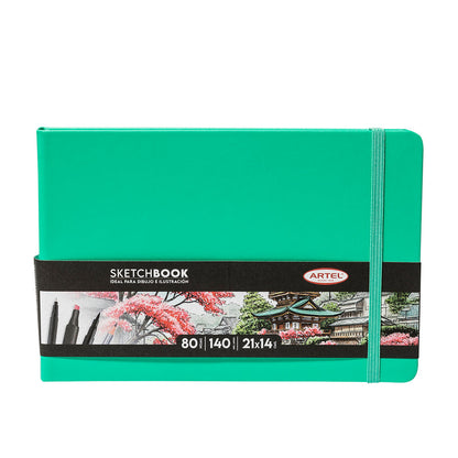 Sketchbook Artel 21X14 Verde