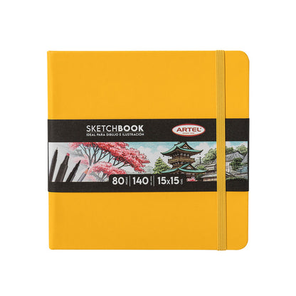 Sketchbook Artel 15X15 Amarilla