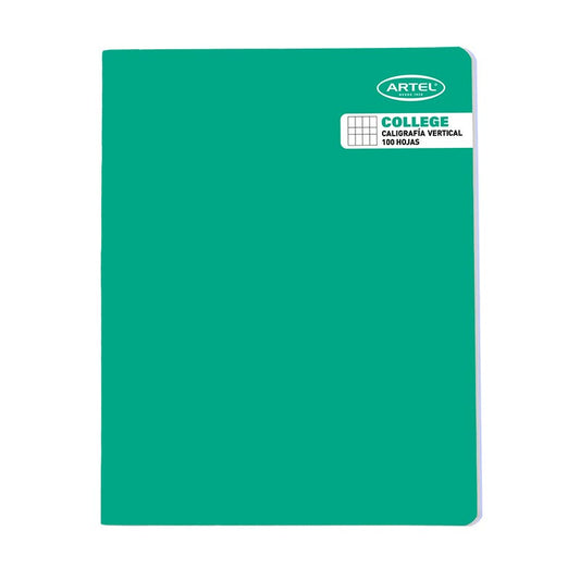 Cuaderno College Caligrafia Vertical 100 Hojas Artel