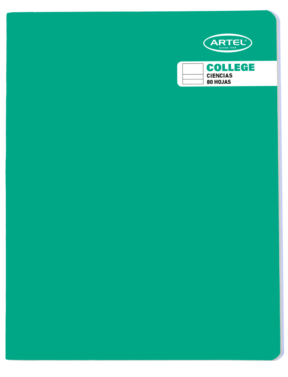 Cuaderno College 80 Hojas Ciencias Artel