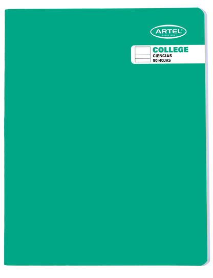 Cuaderno College 80 Hojas Ciencias Artel