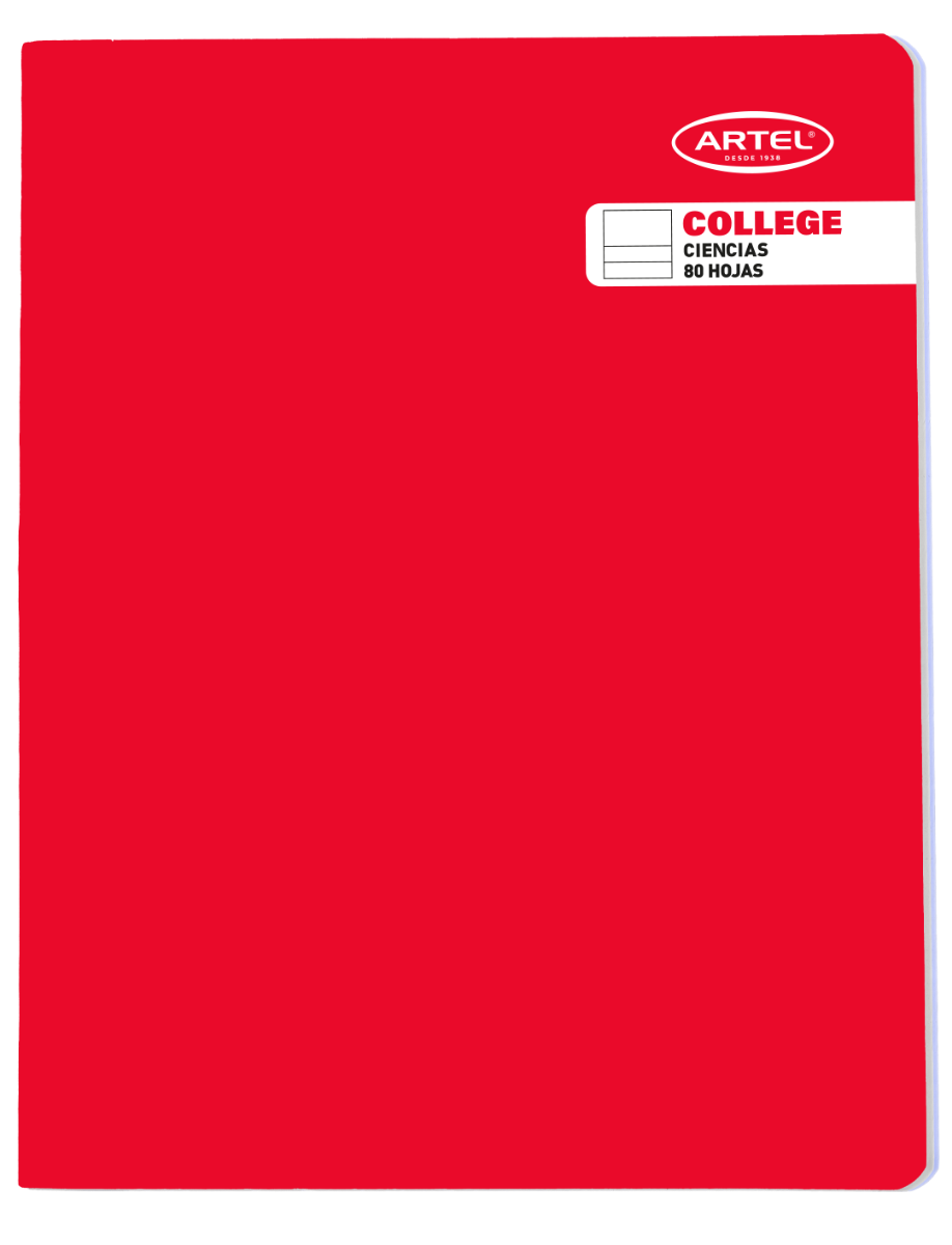 Cuaderno College 80 Hojas Ciencias Artel