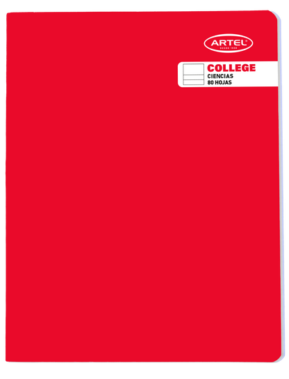 Cuaderno College 80 Hojas Ciencias Artel