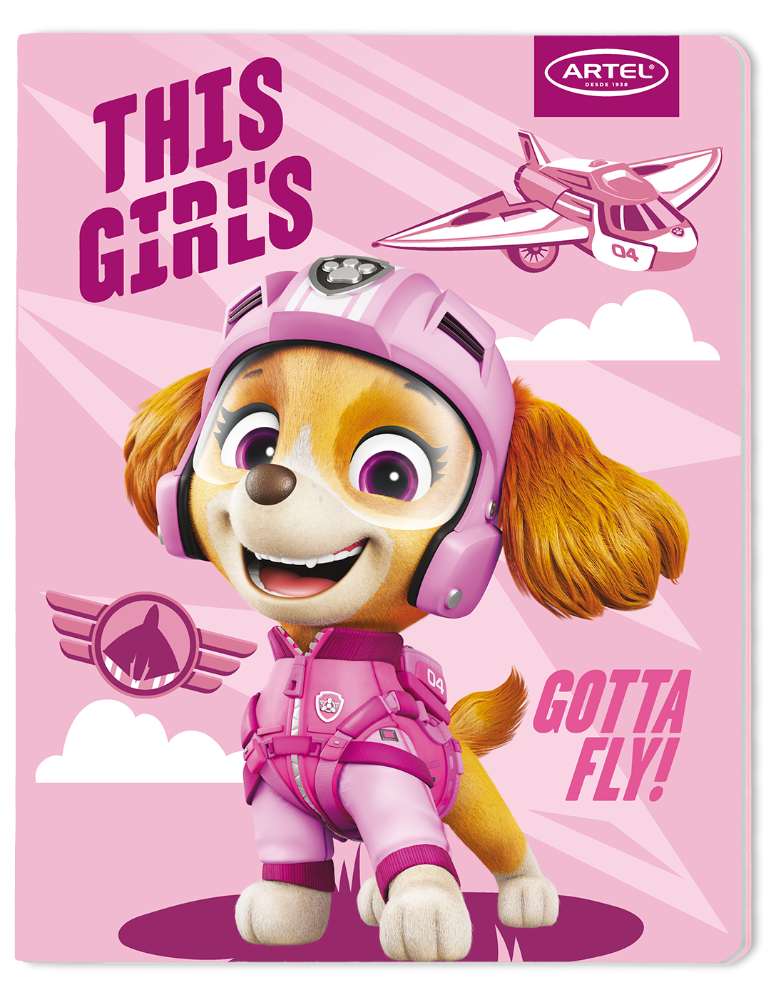 Cuaderno College Artel 80 Hojas 7Mm Paw Patrol