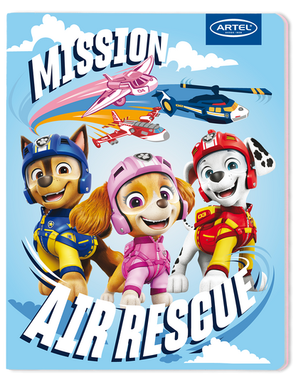 Cuaderno College Artel 80 Hojas 7Mm Paw Patrol