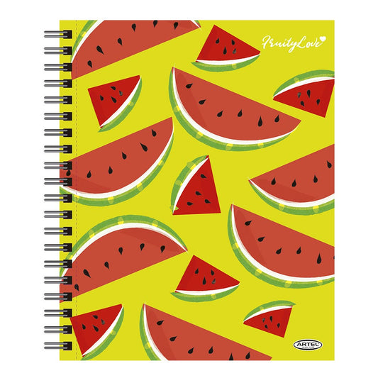 Cuaderno Universitario Fruty Lovers 100 Hojas 7mm. Diseño Aleatorio Artel