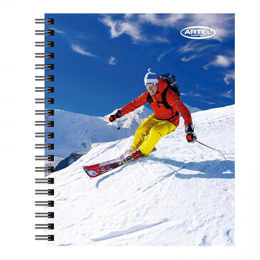 Cuaderno Universitario Deporte Chile 100 Hojas 7mm. Diseño Aleatorio Artel