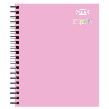 Cuaderno Universitario Pasteles 100 Hojas 7mm. Diseño Aleatorio Artel