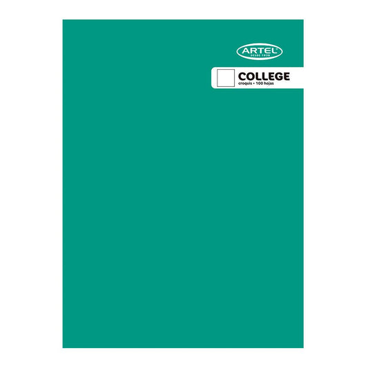 Cuaderno College Croquis 100 Hojas Color Aleatorio Artel
