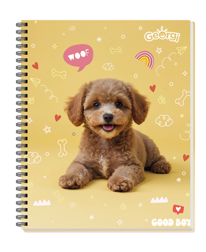 Cuaderno Universitario Georgi 100 Hojas 7Mm Animales Tiernos