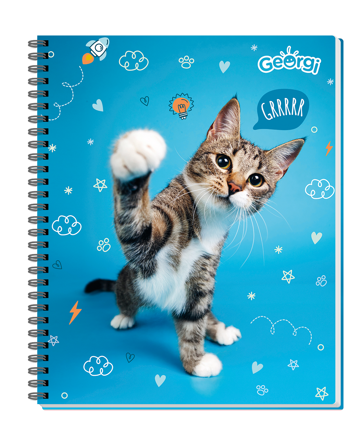 Cuaderno Universitario Georgi 100 Hojas 7Mm Animales Tiernos