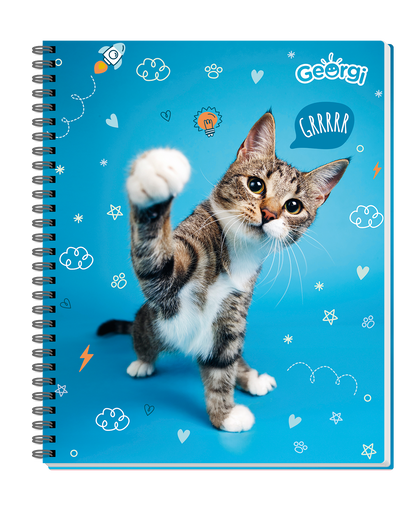 Cuaderno Universitario Georgi 100 Hojas 7Mm Animales Tiernos