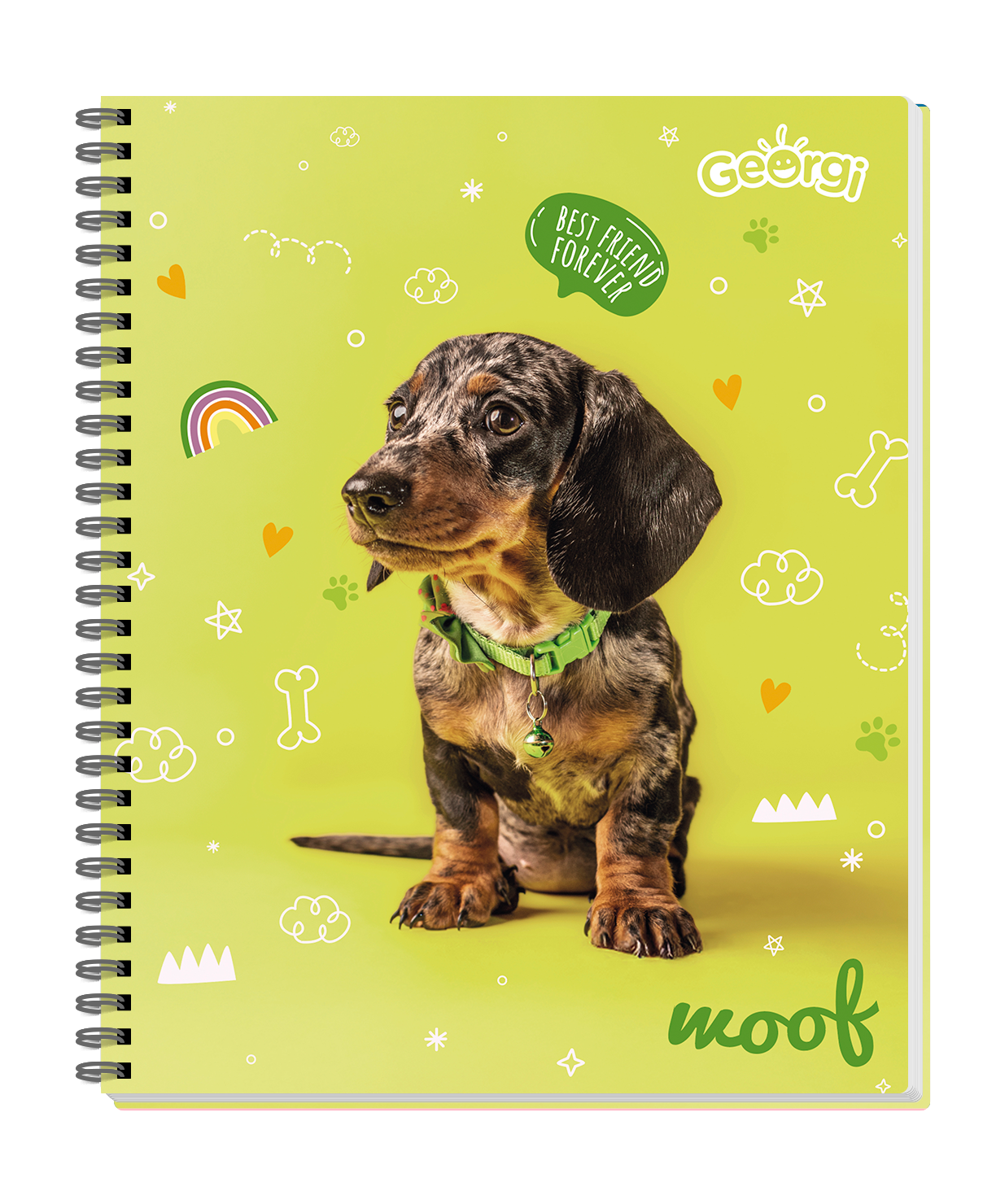 Cuaderno Universitario Georgi 100 Hojas 7Mm Animales Tiernos