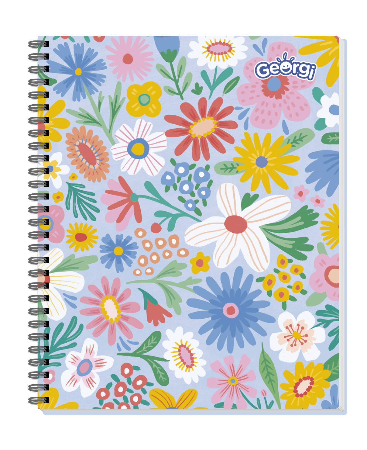 Cuaderno Universitario Georgi 100 Hojas 7Mm Flores