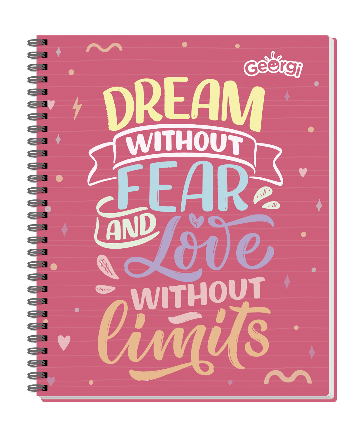 Cuaderno Universitario Georgi 100 Hojas 7Mm Frases
