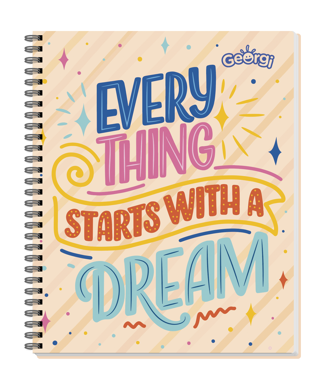 Cuaderno Universitario Georgi 100 Hojas 7Mm Frases