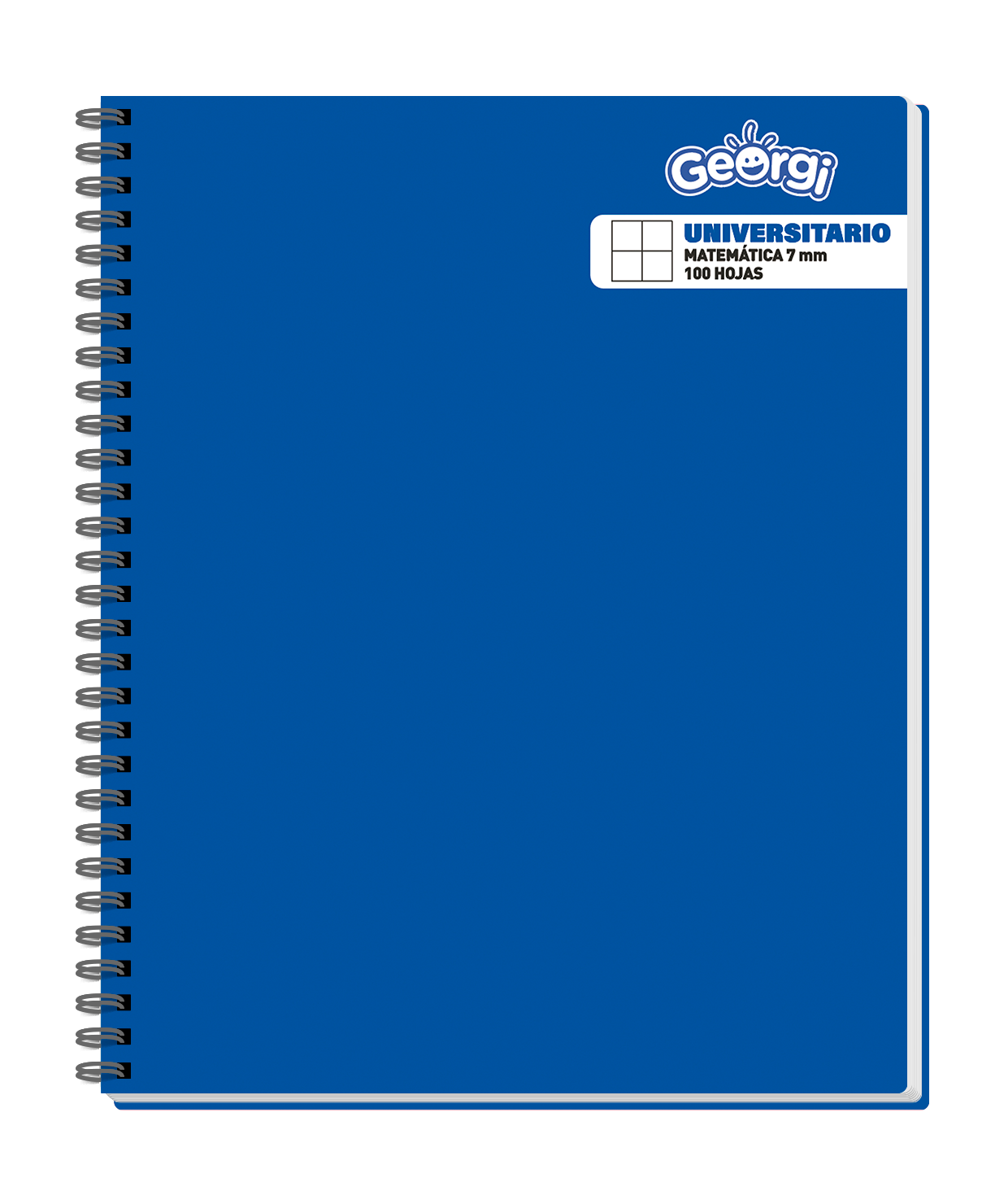 Cuaderno Universitario Georgi 100 Hojas 7Mm Colores