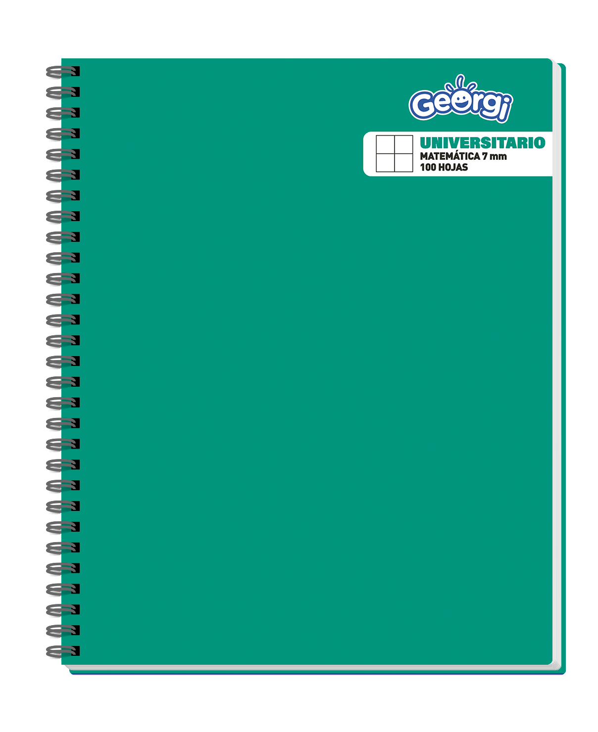 Cuaderno Universitario Georgi 100 Hojas 7Mm Colores