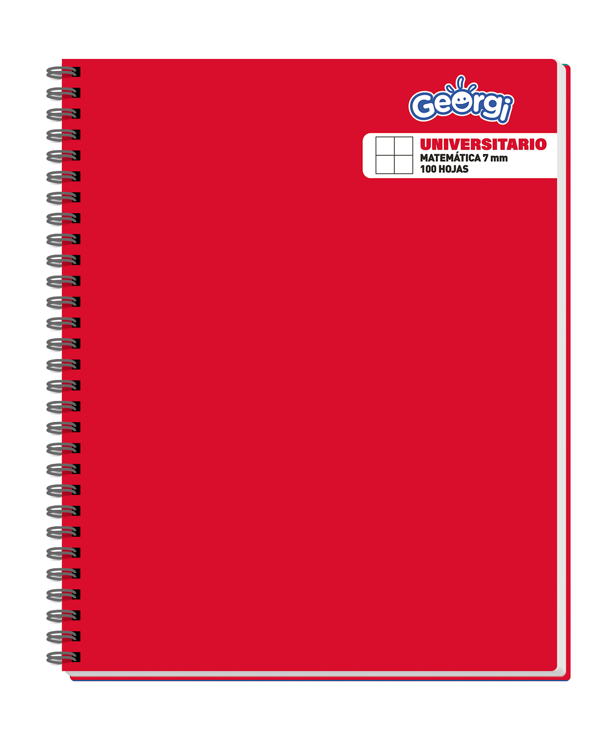 Cuaderno Universitario Georgi 100 Hojas 7Mm Colores