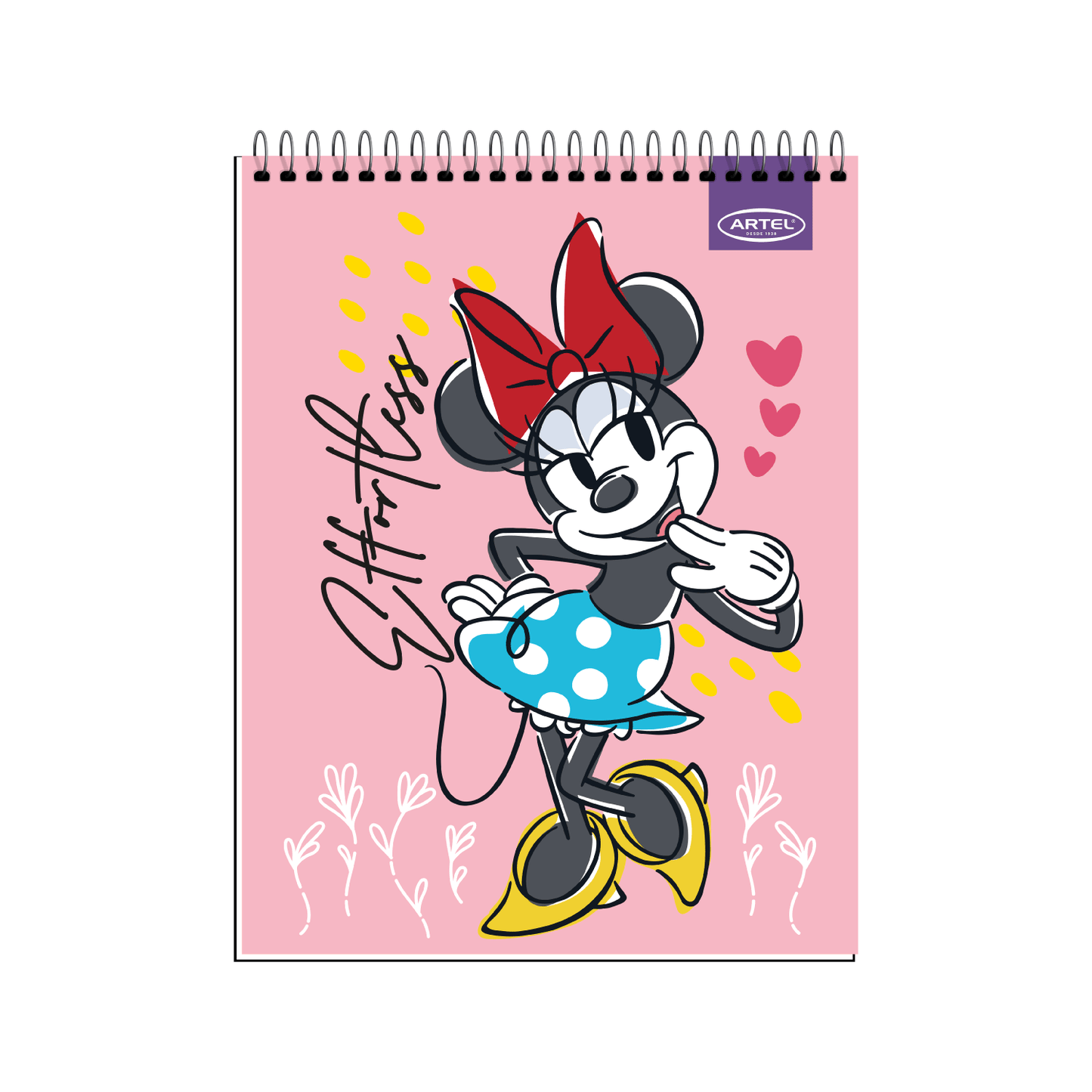 Croquera Artel 21X28 Minnie Bow 80 Hojas
