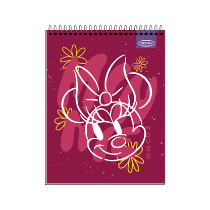 Croquera Artel 21X28 Minnie Bow 80 Hojas