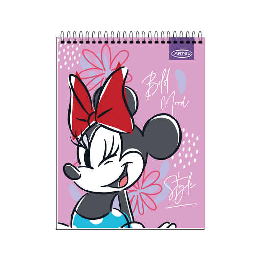 Croquera Artel 21X28 Minnie Bow 80 Hojas