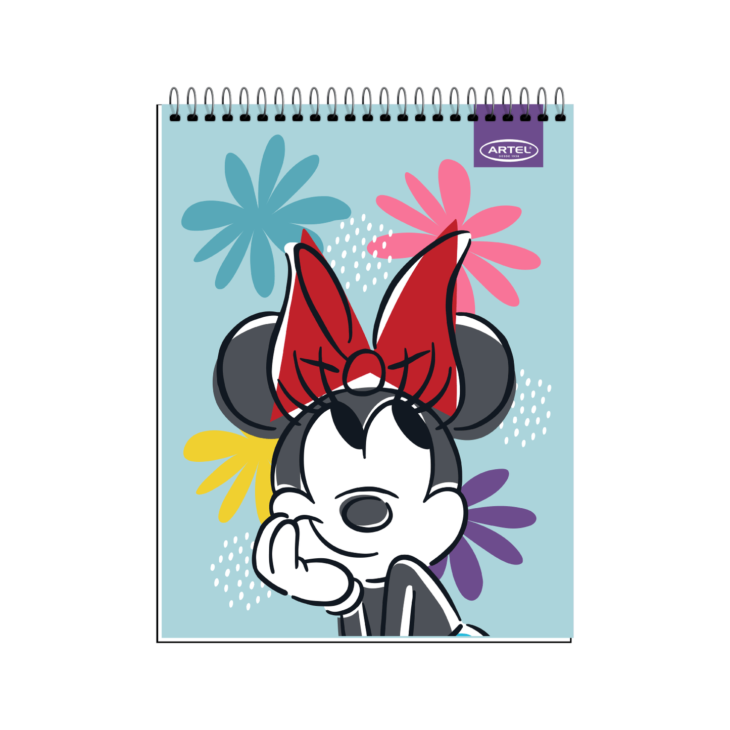 Croquera Artel 21X28 Minnie Bow 80 Hojas