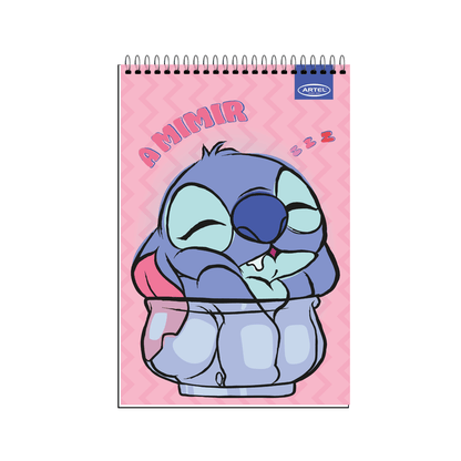 Croquera Artel 21X32 Stitch Frases 80 Hojas