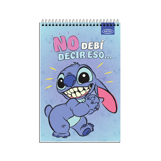 Croquera Artel 21X32 Stitch Frases 80 Hojas
