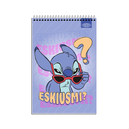 Croquera Artel 21X32 Stitch Frases 80 Hojas