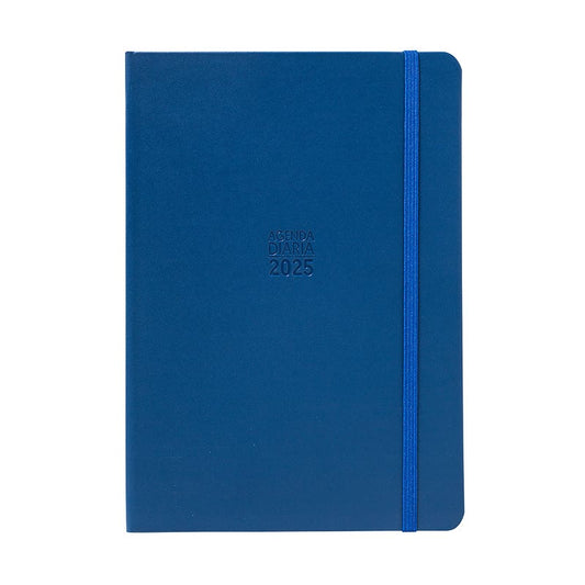 Agenda 2025 Azul con elástico