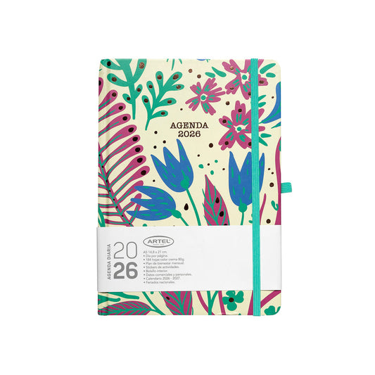 Pack Navidad: Agenda 2026 Tulipanes Artel + Pluma Tradio Cl