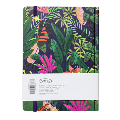Agenda 2026 Artel Formato Día Por Página Diseño Jungla Tropical