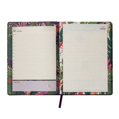 Agenda 2026 Artel Formato Día Por Página Diseño Jungla Tropical