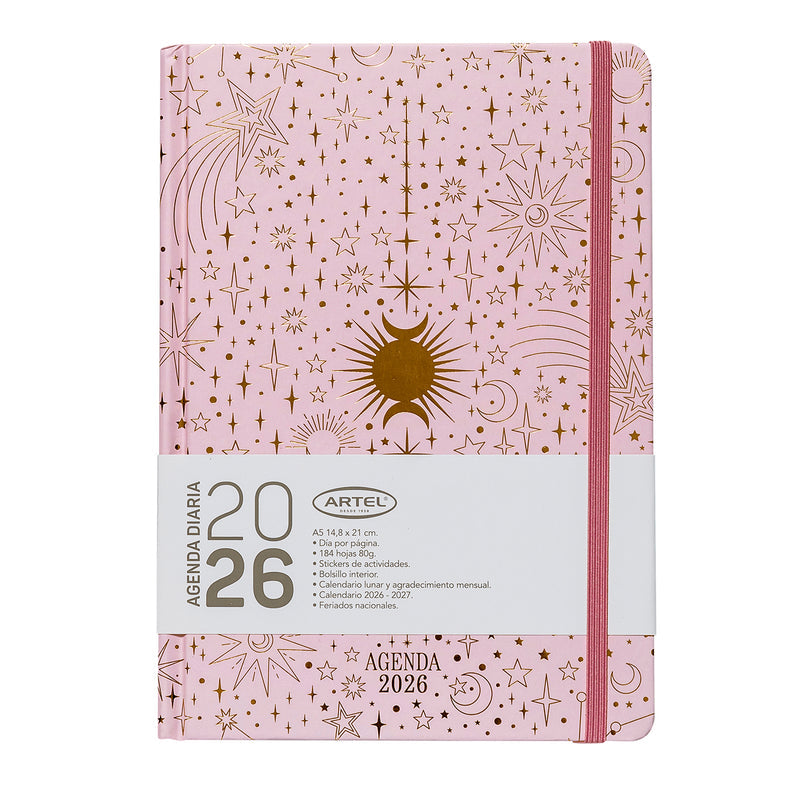 Agenda 2026 Artel Día Por Página Diseño Mystic