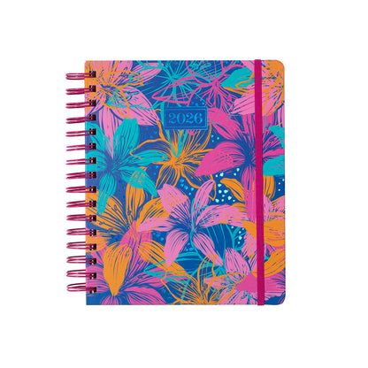 Agenda 2026 Artel Espiral Formato Día Por Página Diseño Bloom
