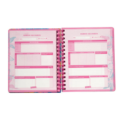 Agenda 2026 Artel Espiral Formato Día Por Página Diseño Bloom