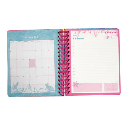 Agenda 2026 Artel Espiral Formato Día Por Página Diseño Bloom