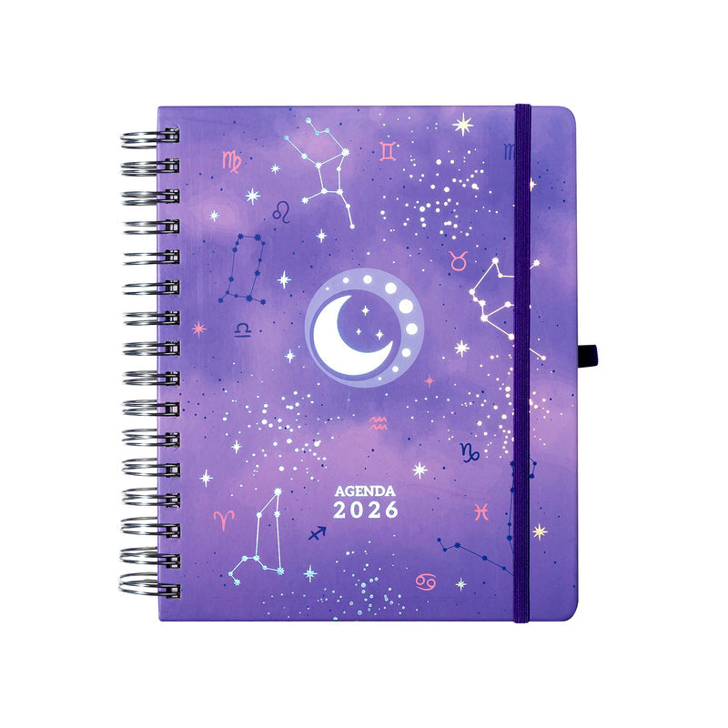 Agenda 2026 Artel Espiral Formato Día Por Página Diseño Astral