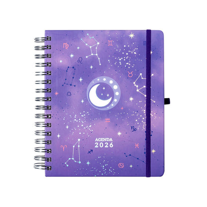Agenda 2026 Artel Espiral Formato Día Por Página Diseño Astral
