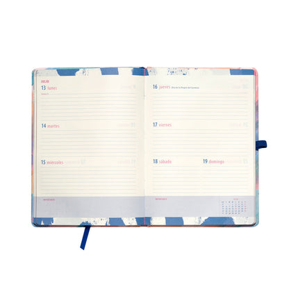 Agenda 2026 Artel Formato Semana A La Vista Diseño Blue&Rose