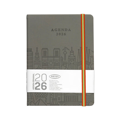 Agenda 2026 Artel Formato Semana A La Vista Diseño Travel