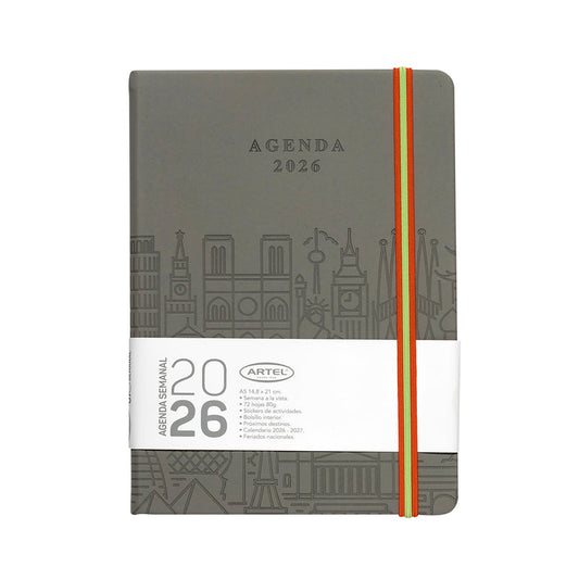 Agenda 2026 Artel Formato Semana A La Vista Diseño Travel
