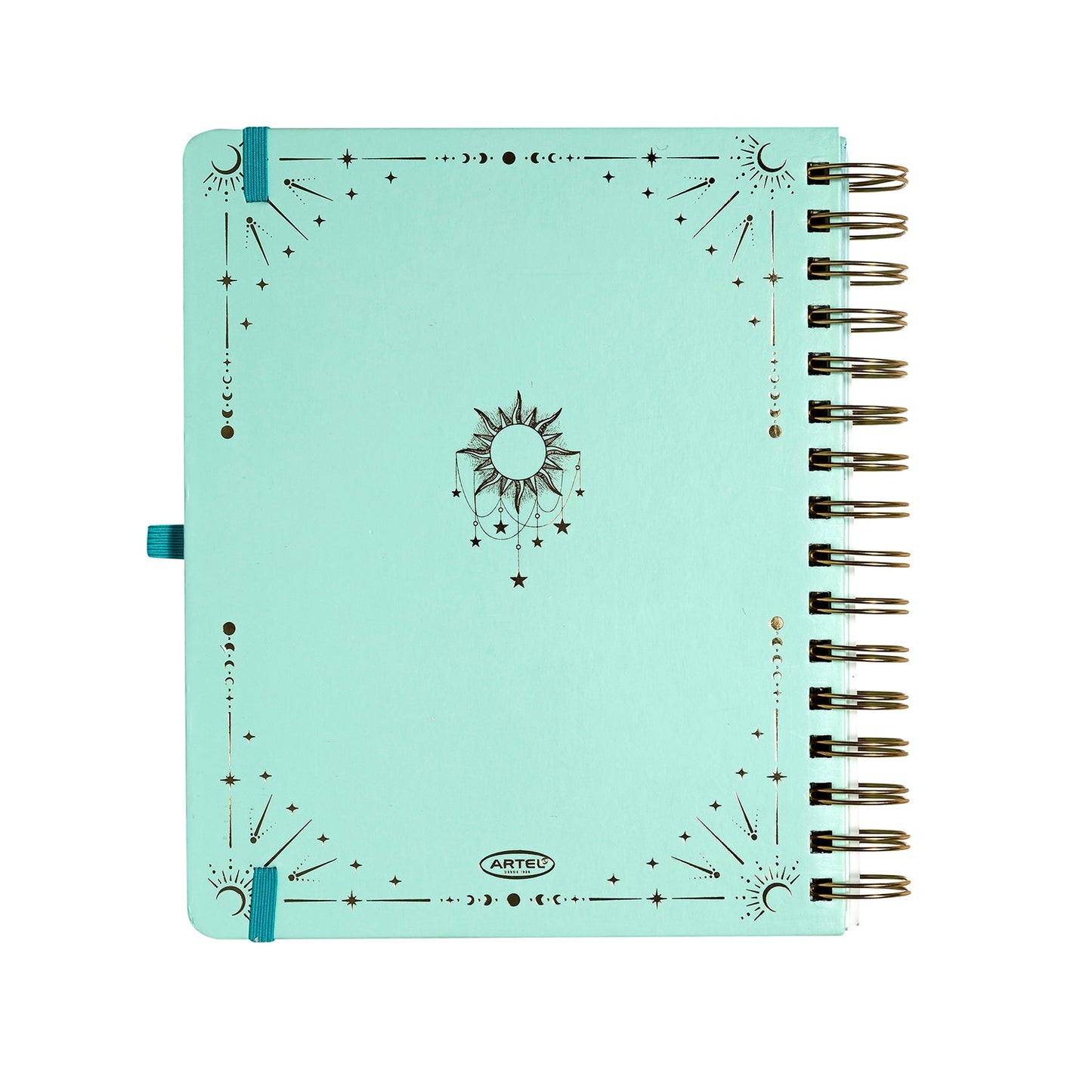 Planner 12 Meses Artel Espiral Con Separador Diseño Cósmico